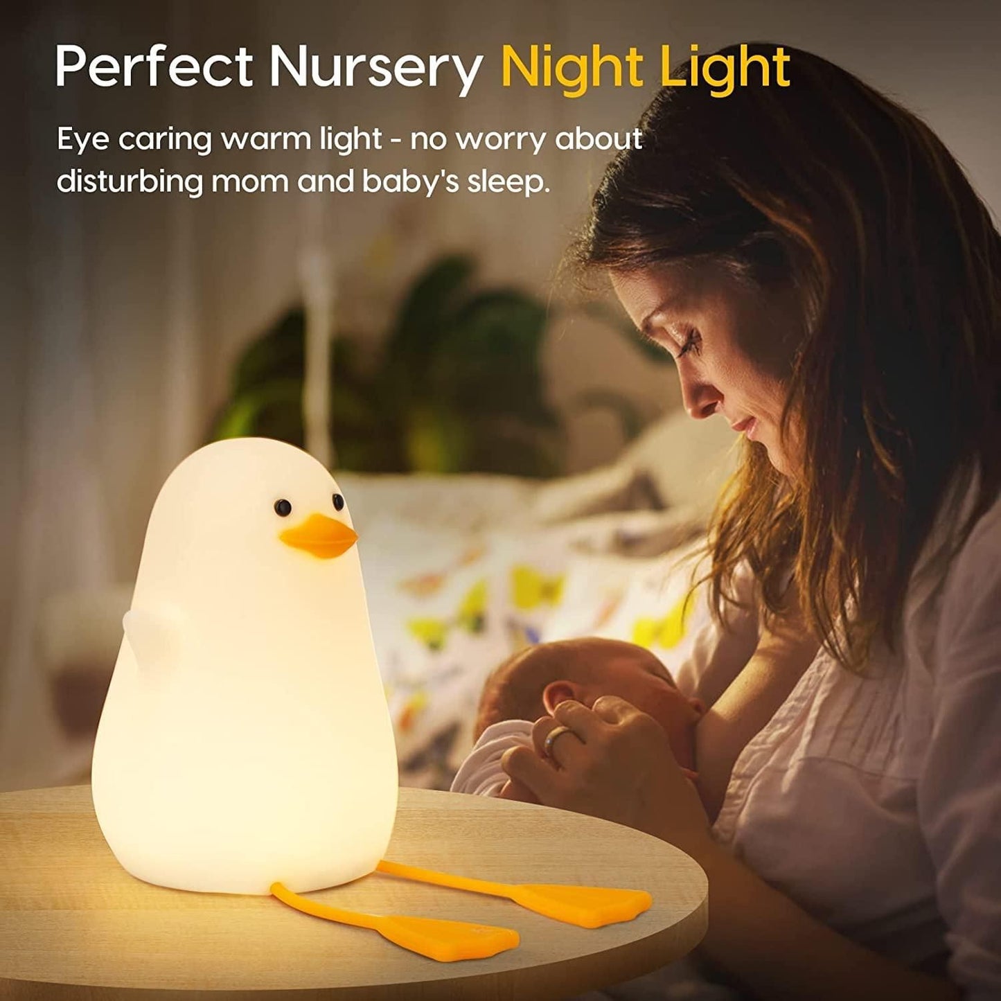 Duck Night Light Lamp – Soft Glow, Cute Vibes!